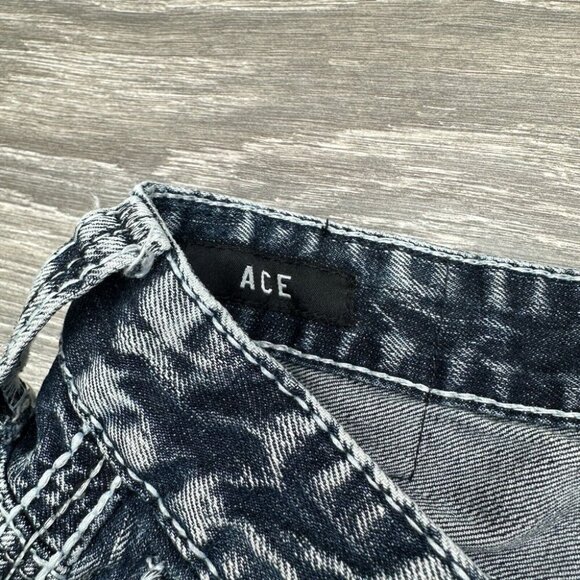Affliction Men's ACE Jeans Size 30 (32x33 Actual) Distressed Thrashed Grunge - Picture 8 of 16